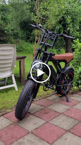 Customer video review of Fatbike V20 - Hydraulische Remmen - Telefoonhouder + Voetsteuntjes + Kettingslot ART4 + Alarm + Rijklaar - Zwart