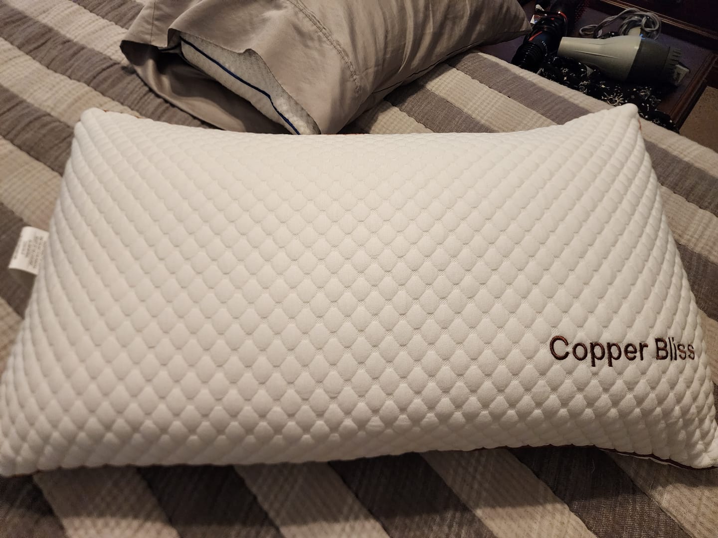 Customer photo review of Copper Bliss Pillow