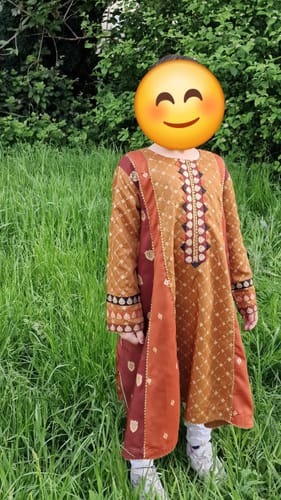 Customer photo review of Mehar - Readymade Kids Suit by Garnet 2024