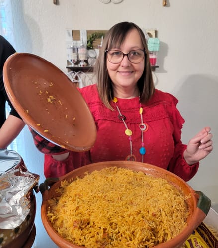 Customer photo review of Michoacan Mexican Clay Cazuela Cooking Pot Lead Free Authentic Clay Pots Sarten de Barro Hondo Casuela