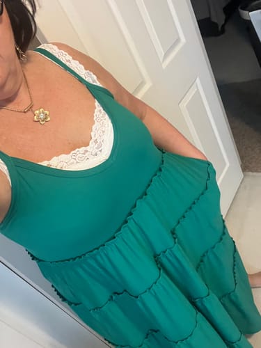Customer photo review of Zen Pocket Maxi Dress (Kelly Green)