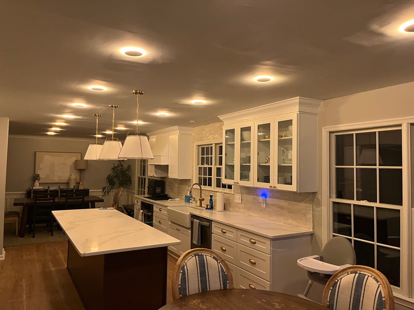Customer photo review of Classic Brushed Satin Brass Cupboard Handles | Lacquered