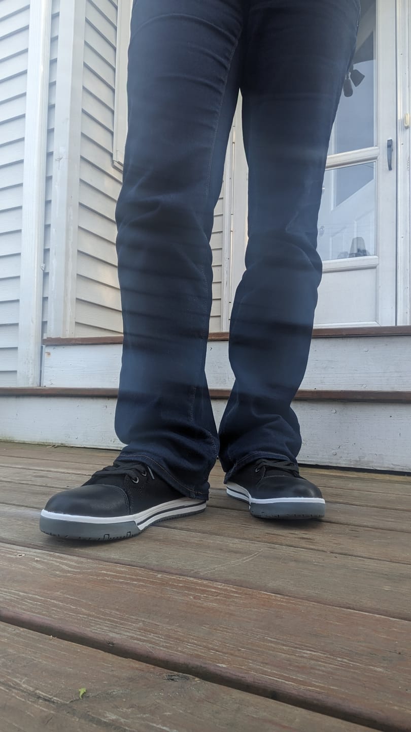 Customer photo review of Women's Solstice Composite Toe Sneakers, Black (SD)