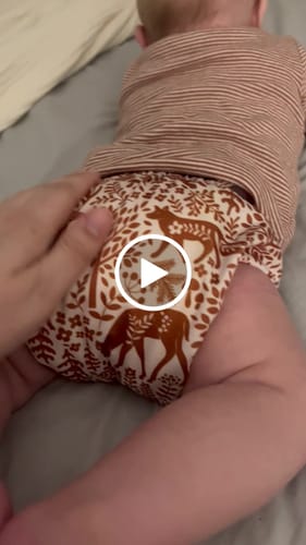 Customer video review of Patterned Pocket Cloth Diaper with Athletic Wicking Jersey
