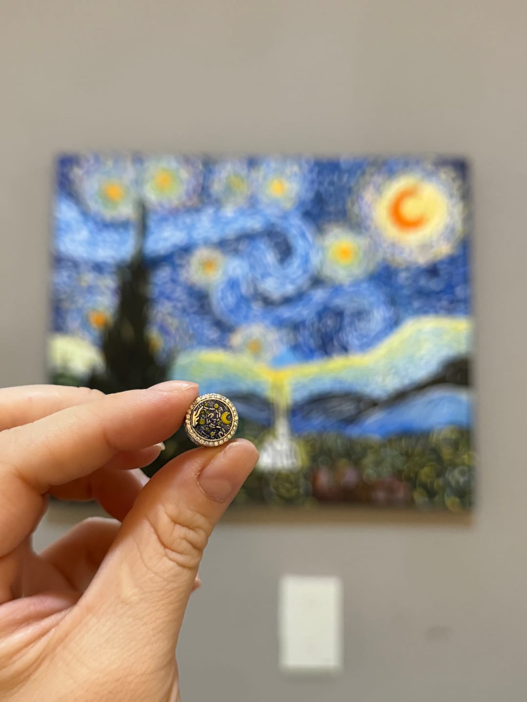 Customer photo review of Charm Noche Estrellada de Van Gogh
