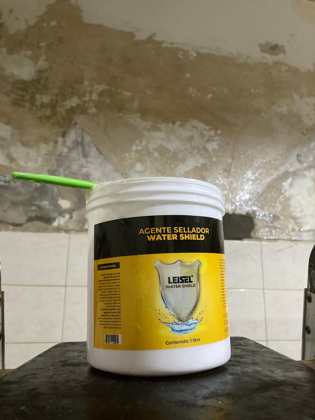 Customer photo review of Agente Sellador Water Shield Marca Leisel 1 Litro