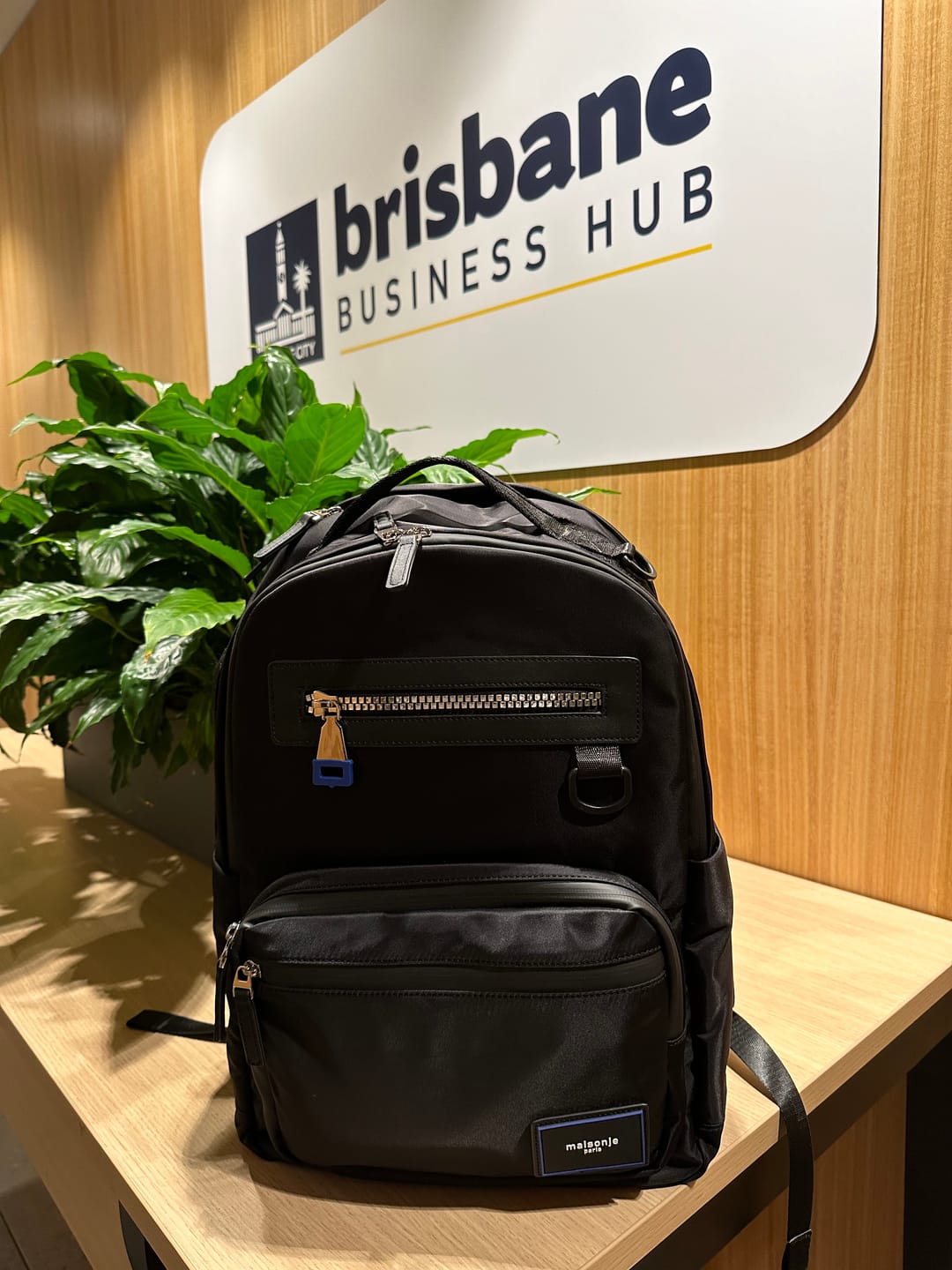 Customer photo review of Everyday Business Backpack in Black