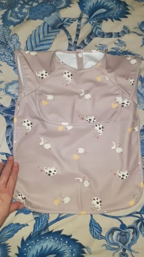 Customer photo review of Waterproof Sleeveless Feeding Bib