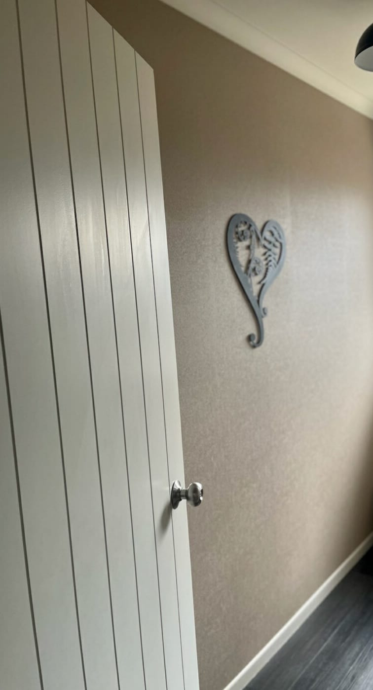 Customer photo review of Fern & Koru Heart Wall Art