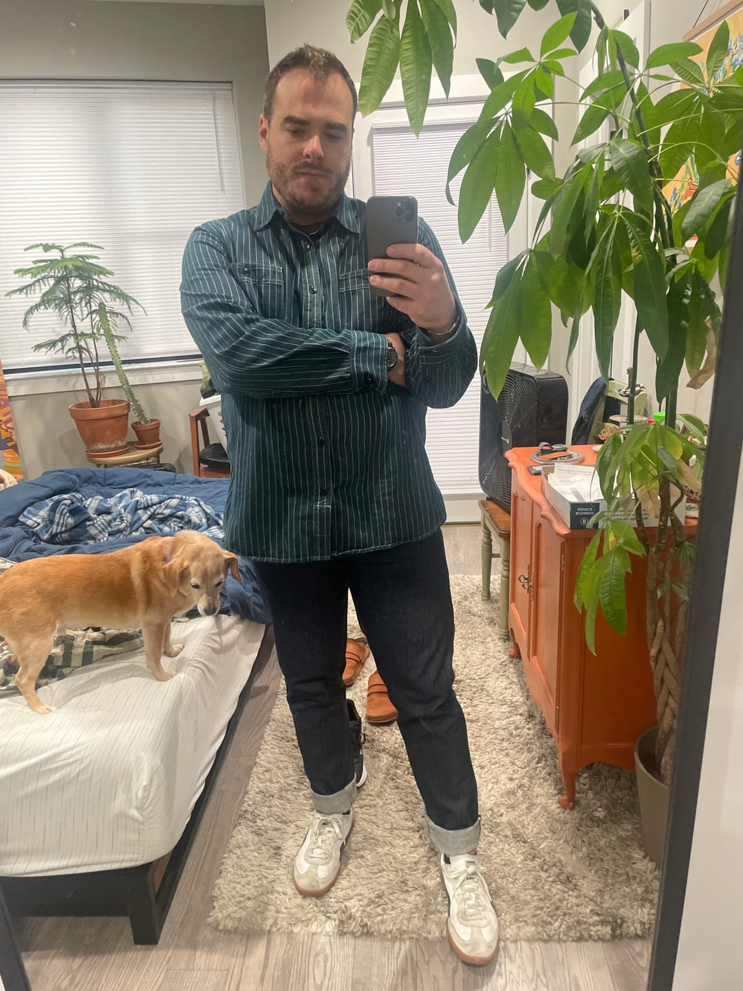 Customer photo review of 9 oz Wabash Vent Hole Work Shirt