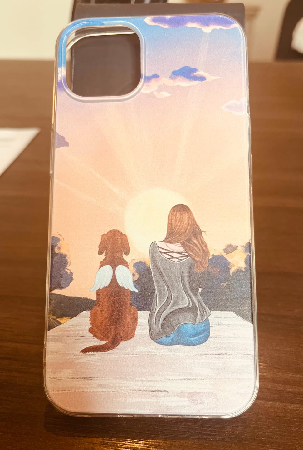Customer photo review of Together with my pet - Personalized phone case