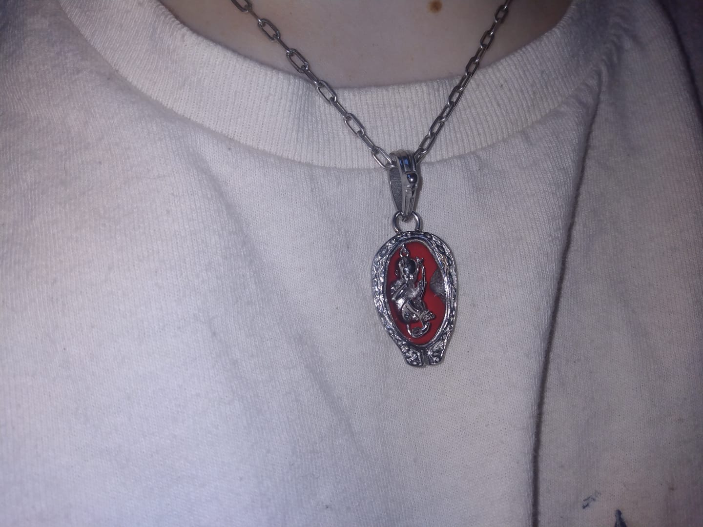 Customer photo review of DEVIL EMBRYO PENDANT