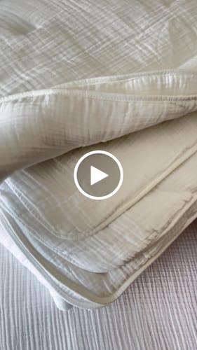 Customer video review of Koza Müslin Yorgan Beyaz