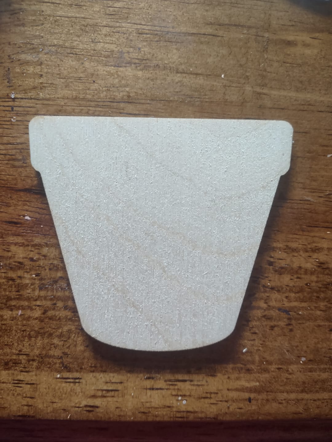 Customer photo review of Unfinished Wood Flower Pot Shape - Flower - Craft - up to 24" DIY