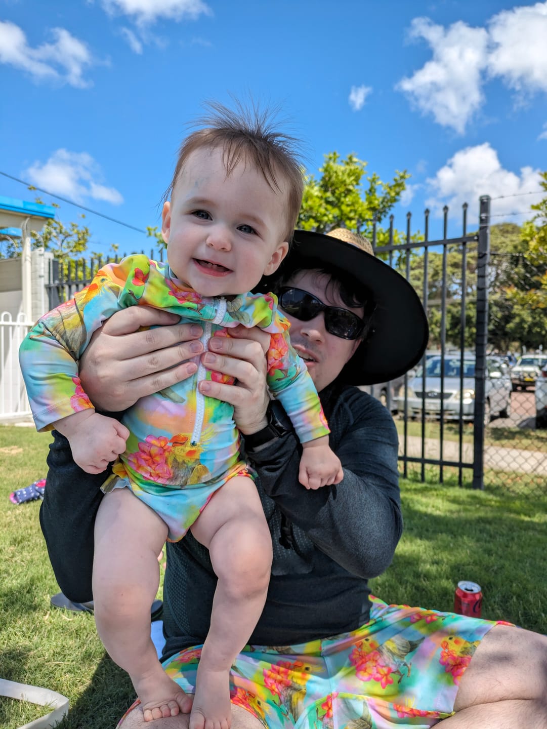 Customer photo review of Cockatiel Men's Boardshorts