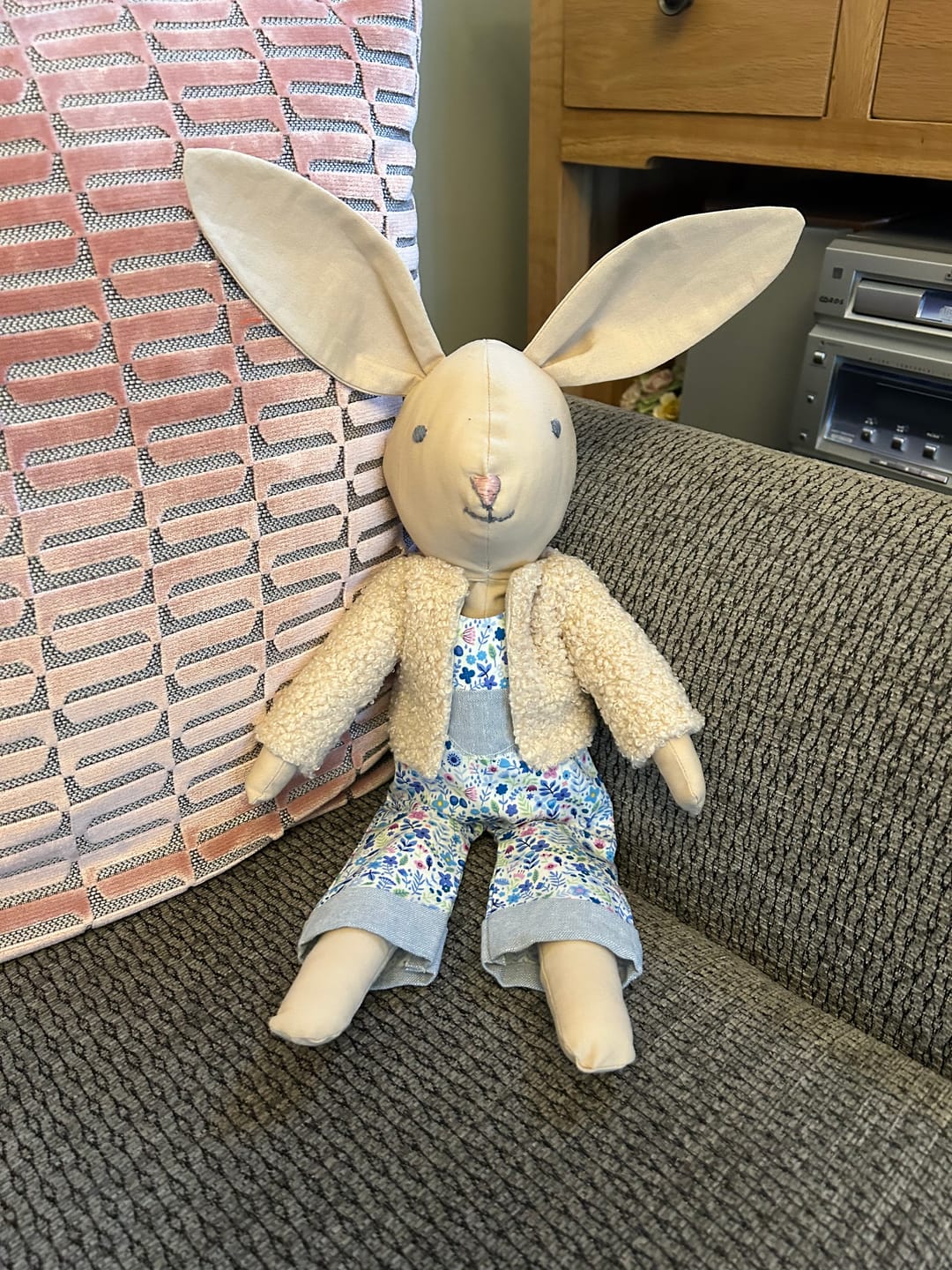 Customer photo review of Spring Floral Rose & Hubble Cotton Poplin Fabric
