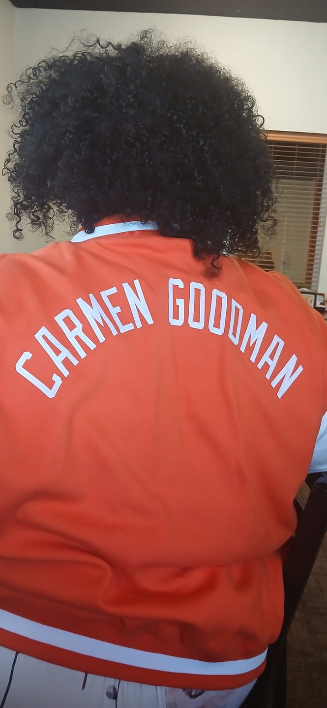 Customer photo review of Custom Varsity Letterman Baseball Jackets Personalized Full-Snap Stitched Coats for Adults