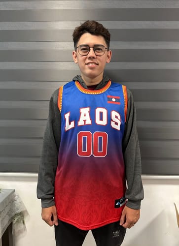 Customer photo review of Laos Custom Basketball Jersey