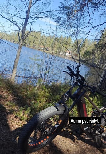Customer photo review of Dukawey Silvertip8 1000W 26” Fat Bike E-Mountain Bike 52V 20Ah Samsung Battery SUV E-Bike [Pre-Order]