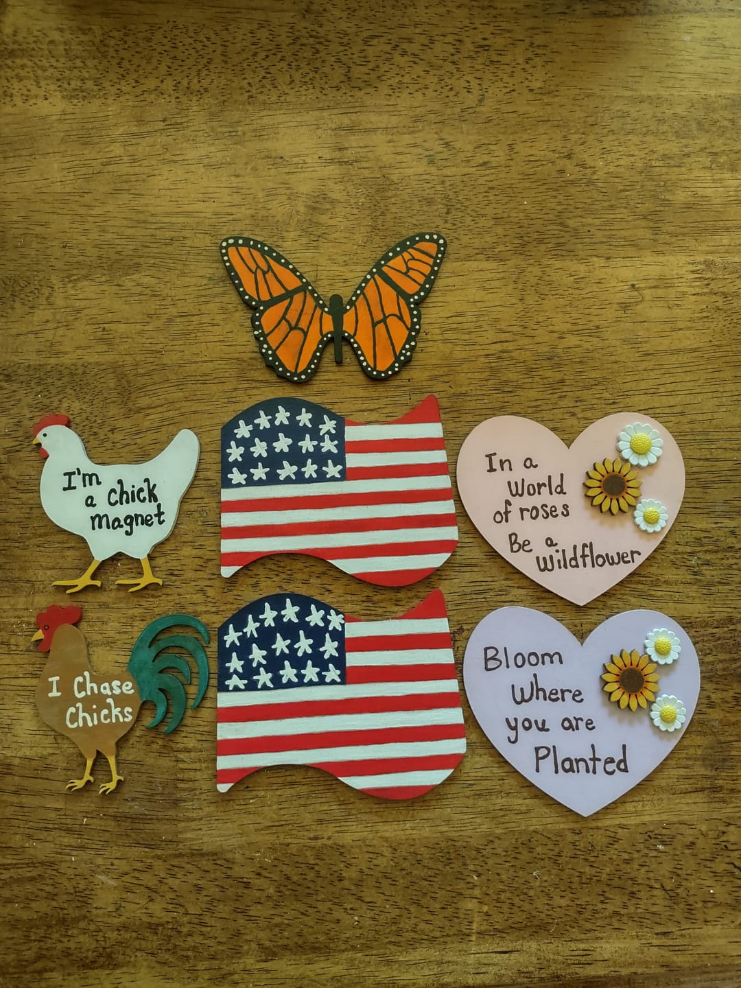 Customer photo review of Unfinished Wood Butterfly Silhouette - Craft- up to 24" DIY