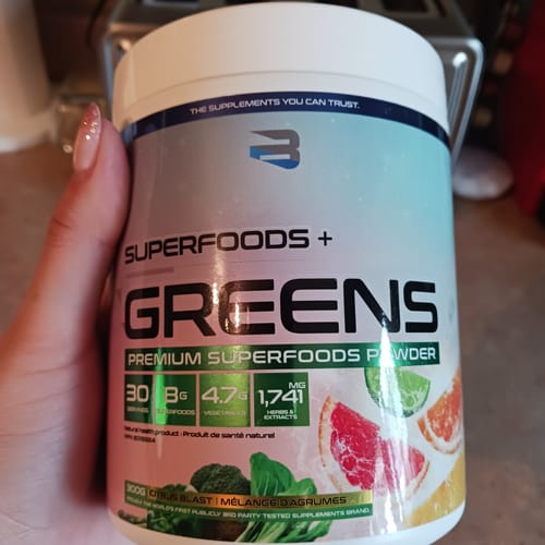 Customer photo review of Believe Supplements - Superfoods + Greens - 300g