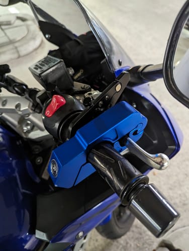 Customer photo review of Motorcycle Handlebar Lock