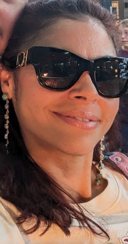 Customer photo review of Cassidy Collection Handmade Honky Tonk Natural Royston  Turquoise and Sterling Silver Dangles
