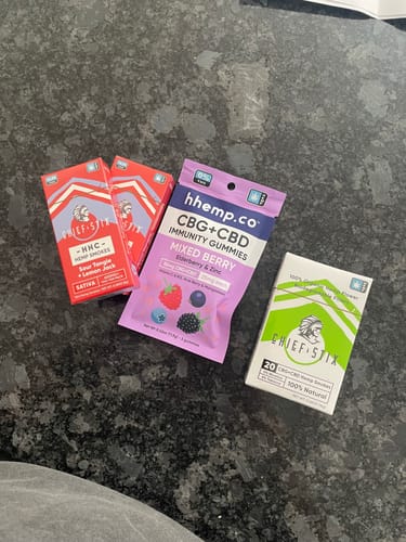 Customer photo review of Chief Stix HHC Hemp Smokes Sativa Sour Tangie + Lemon Jack