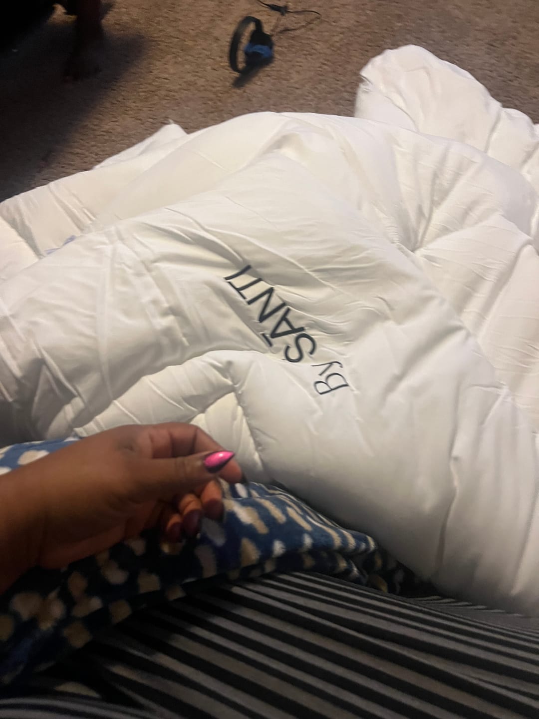 Customer photo review of BRISA Over-Sized Eucalyptus Bedding Set