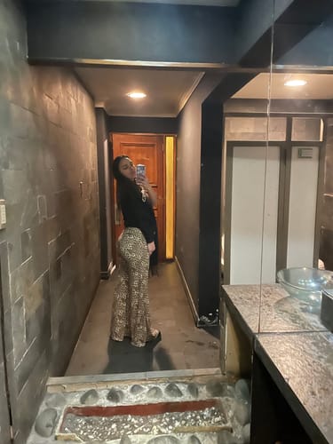 Customer photo review of Pantalones Animal Print