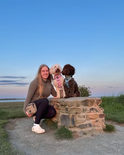 Customer photo review of Walkies Ready®- 1/4 Zip Base Layer - Olive Green