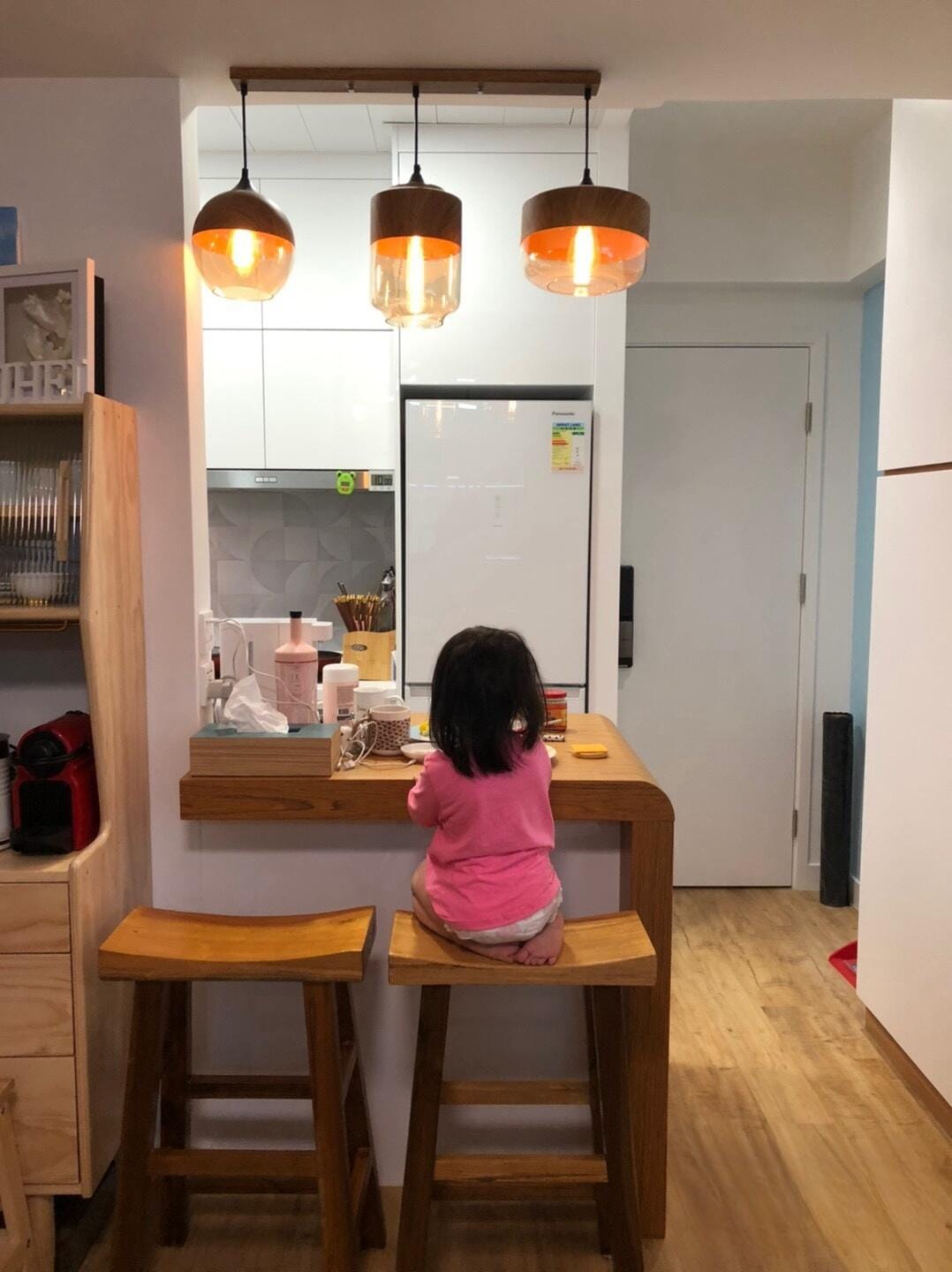 Customer photo review of Umbra Quartet Pendant Light