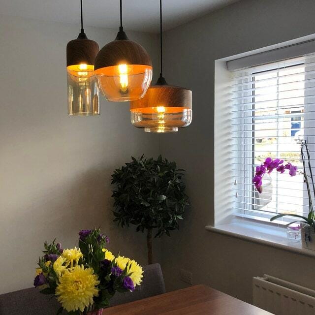 Customer photo review of Umbra Quartet Pendant Light