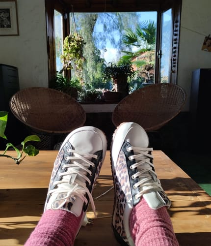 Customer photo review of Zapatilla Mujer. A1 Animal Print