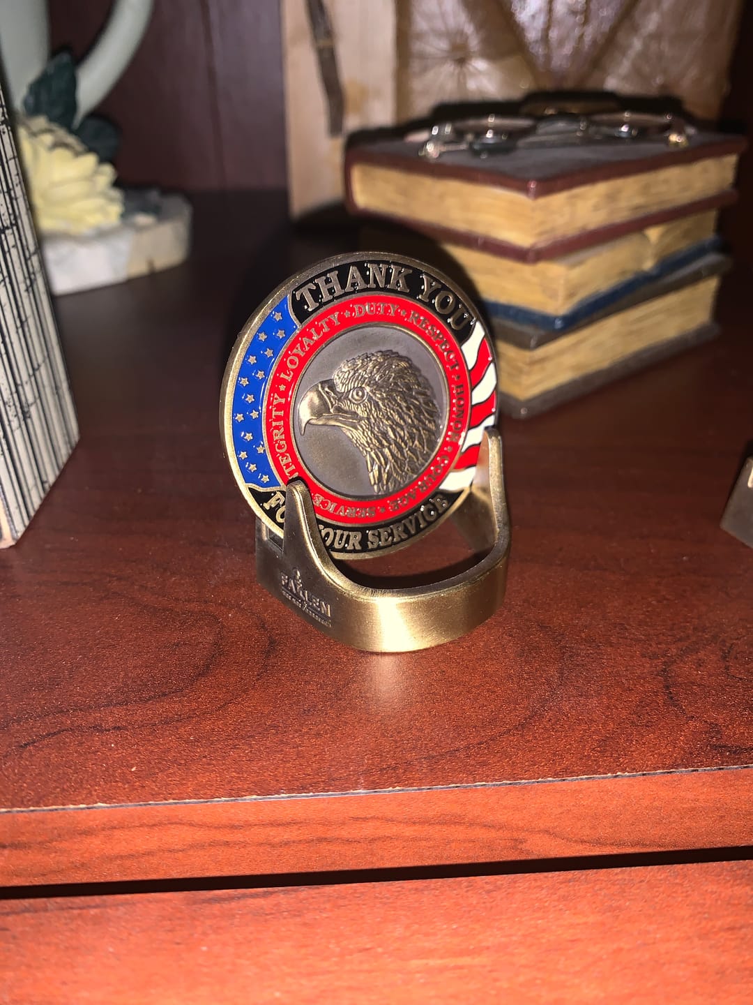 Customer photo review of Fallen Yet Not Forgotten Coin Stand