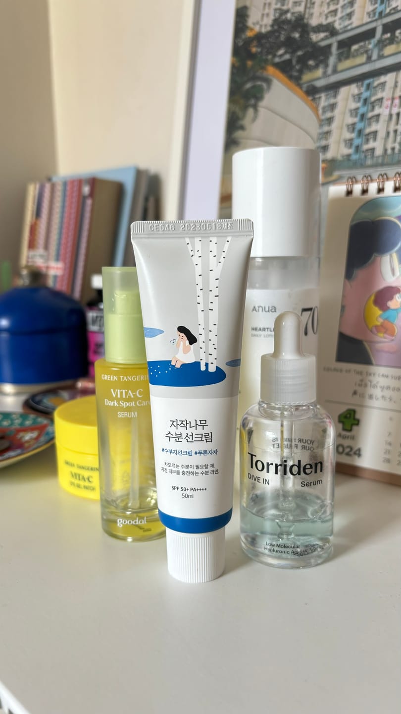 Customer photo review of Round Lab - Crème solaire hydratante au jus de bouleau - 50ml