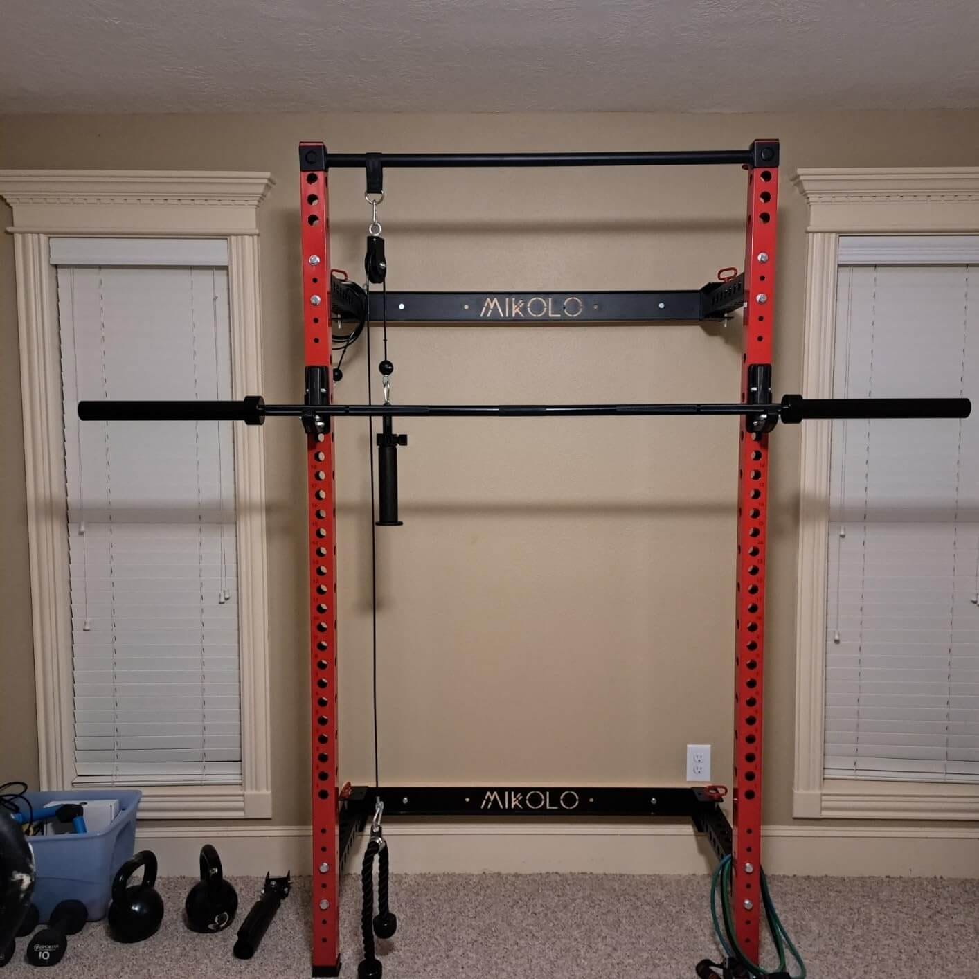 Customer photo review of FOLDGYM™ Wall Mounted Folding Squat Rack