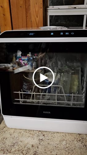 Customer video review of R01 Compact Countertop Dishwasher
