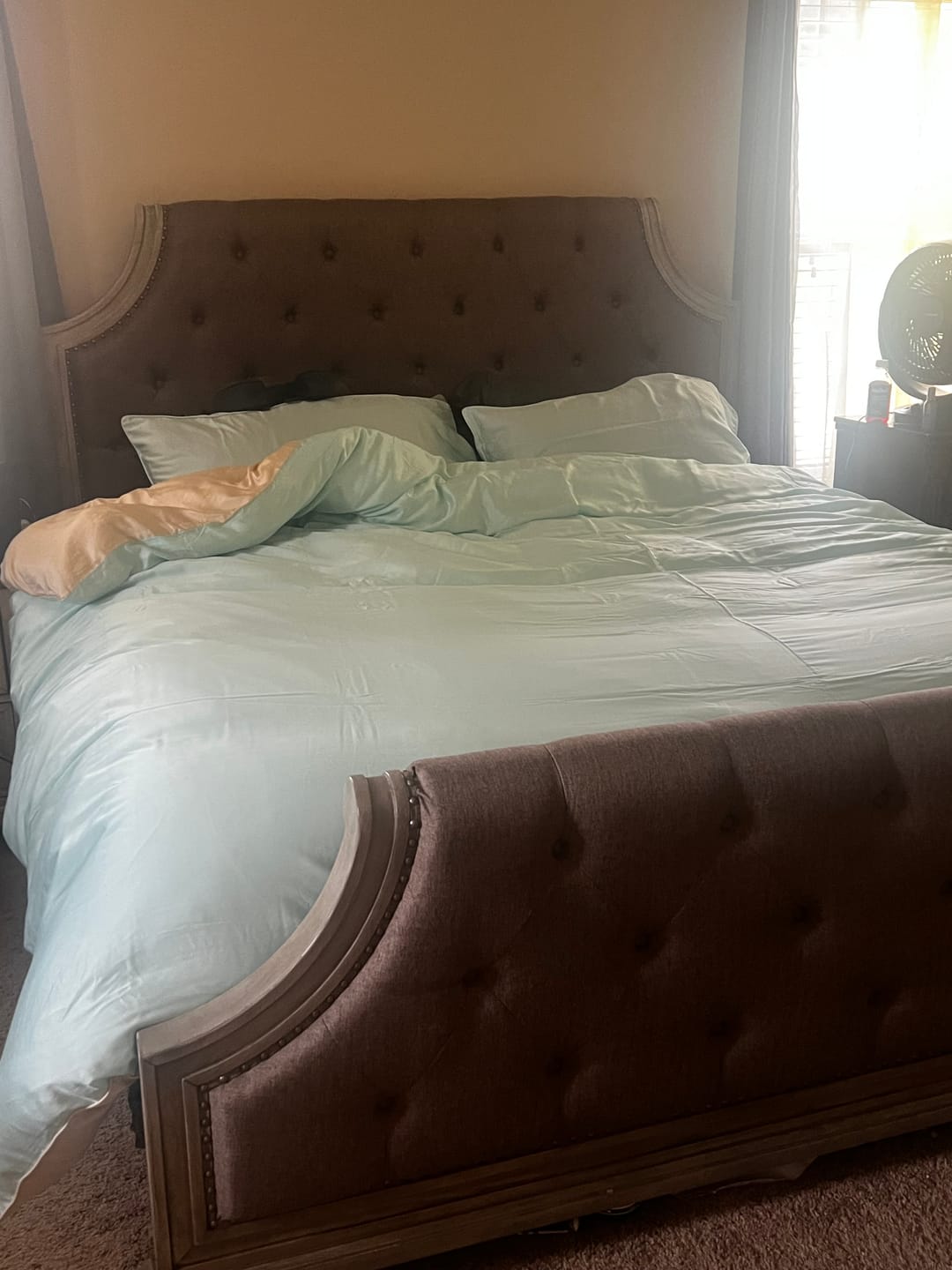 Customer photo review of BRISA Over-Sized Eucalyptus Bedding Set