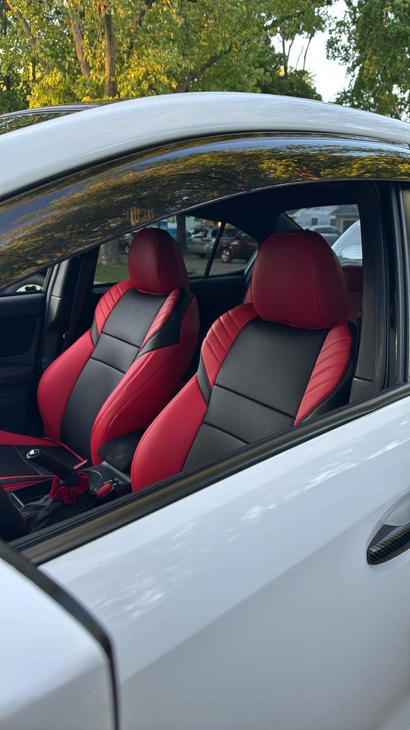 Customer photo review of 2015-21 Subaru WRX / STi Custom Leather Seat Covers