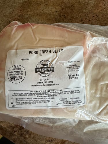 Customer photo review of PORK BELLY (2 PACK)