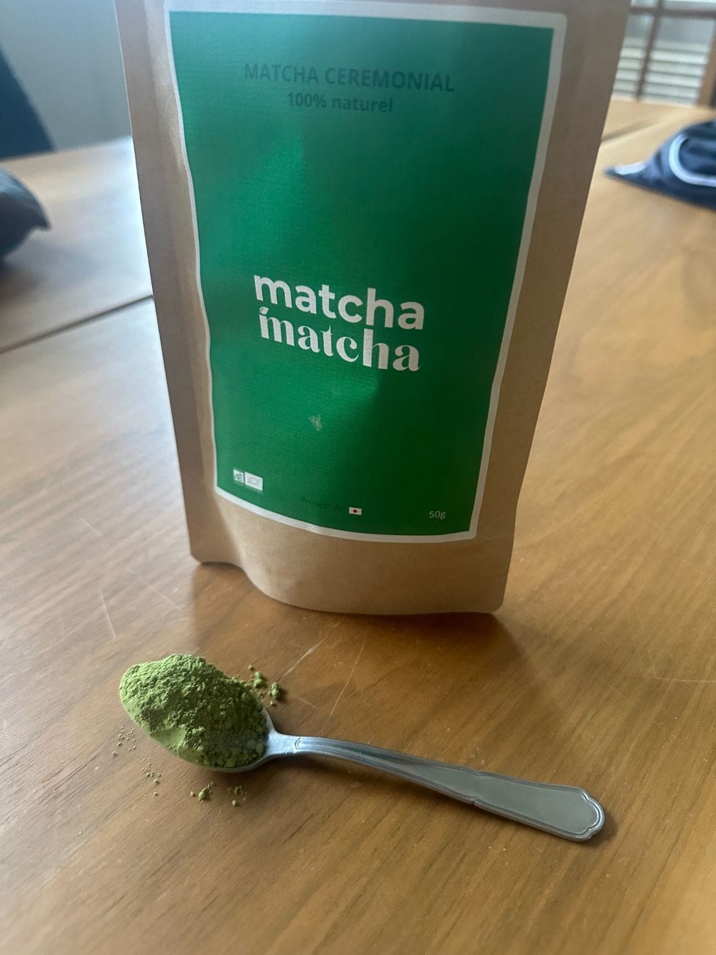 Customer photo review of Matcha Cérémonial Bio - 50 grammes