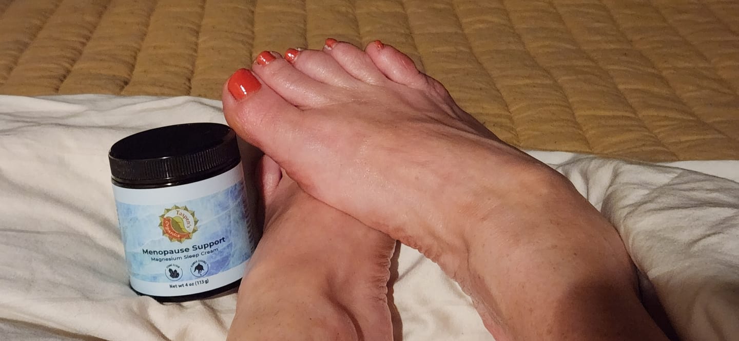 Customer photo review of Magnesium Menopause Sleep Cream