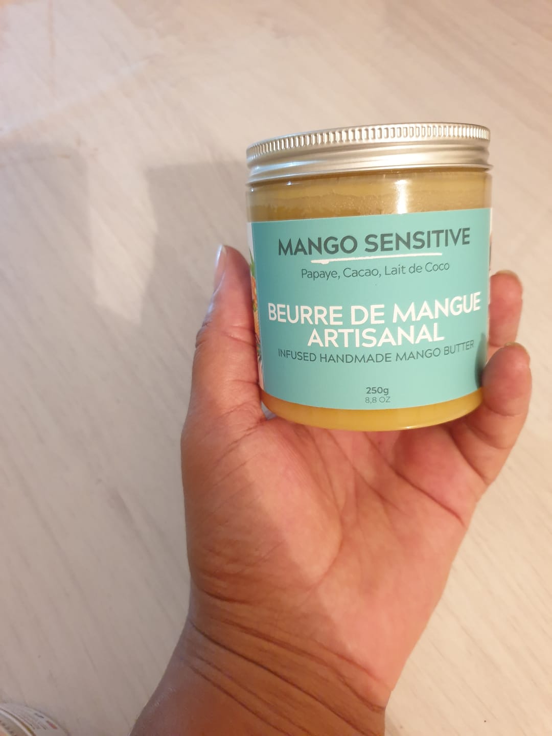 Customer photo review of Beurre de mangue artisanal SENSITIVE