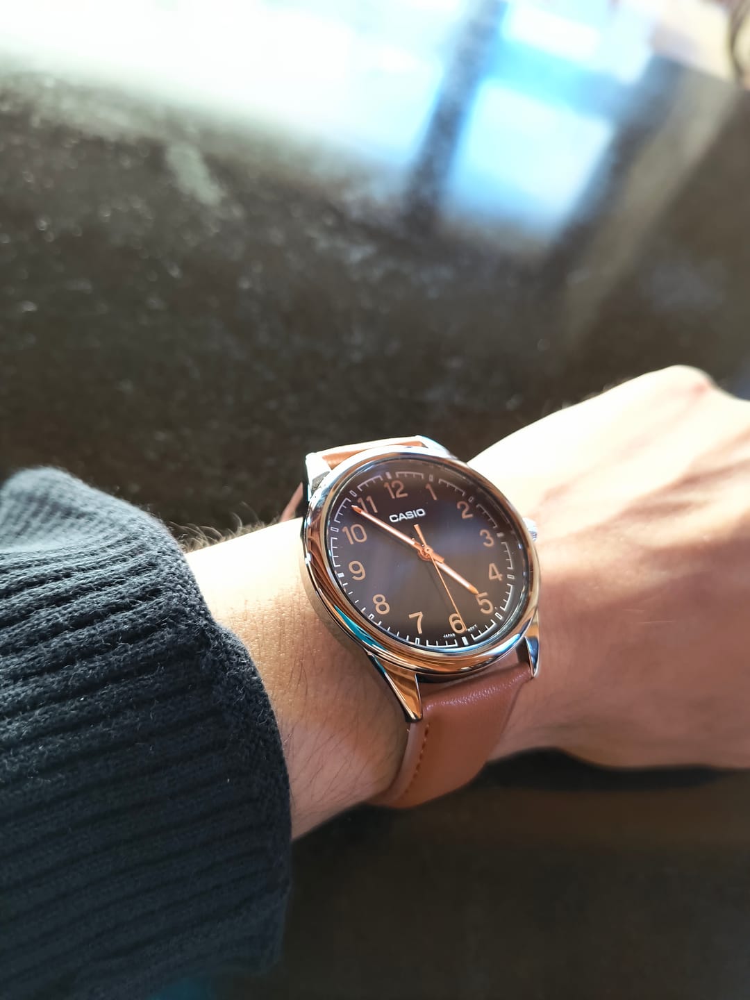 Customer photo review of Reloj Casio Análogo MTP-V005L-2B4UDF Correa de Cuero