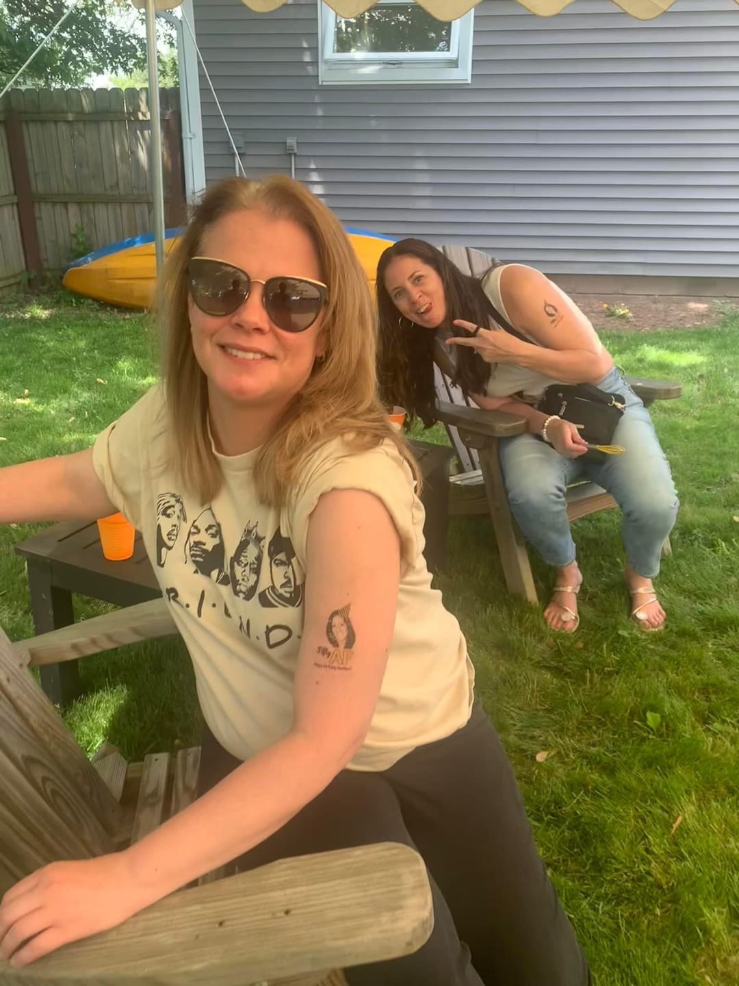 Customer photo review of Birthday AF - Temporary Tattoo