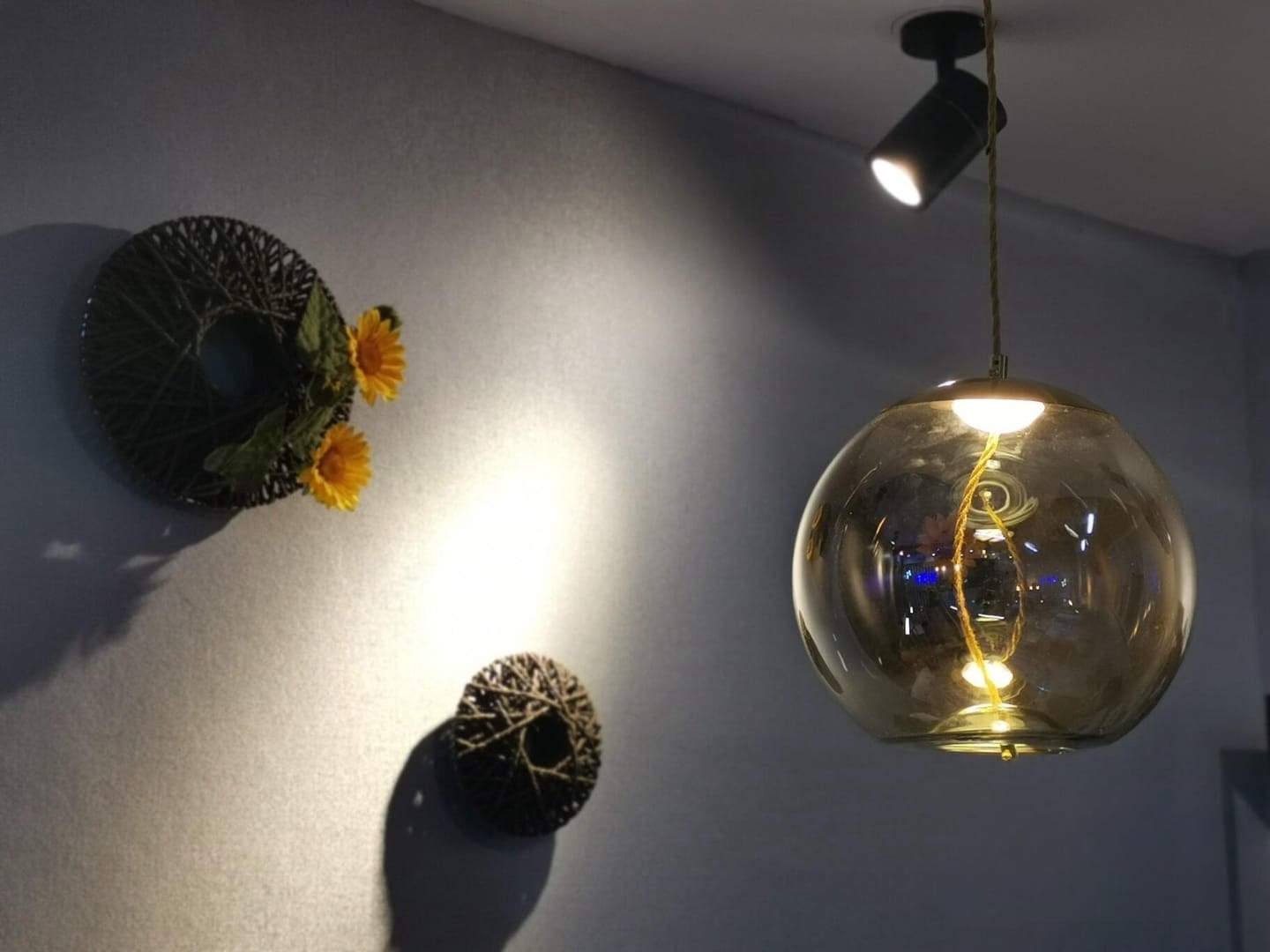 Customer photo review of Clara Glass LED Pendant Light