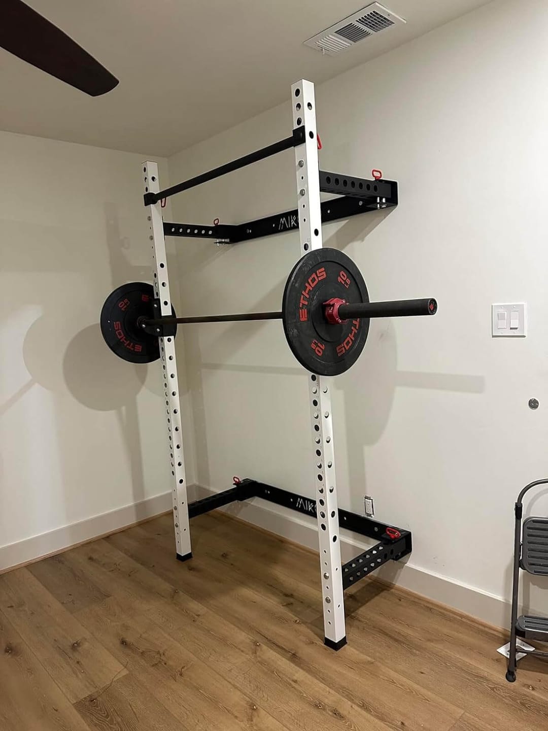 Customer photo review of FOLDGYM™ Wall Mounted Folding Squat Rack