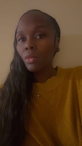 Customer photo review of Raw Indian Wavy Keratin I-Tip Hair