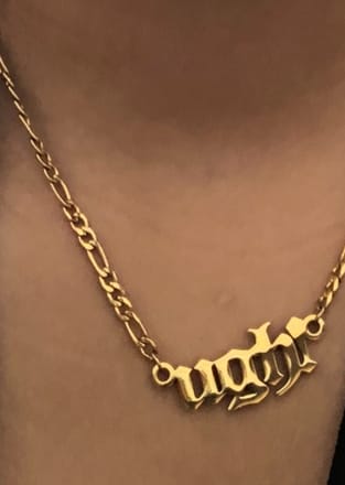 Customer photo review of UGH! Necklace